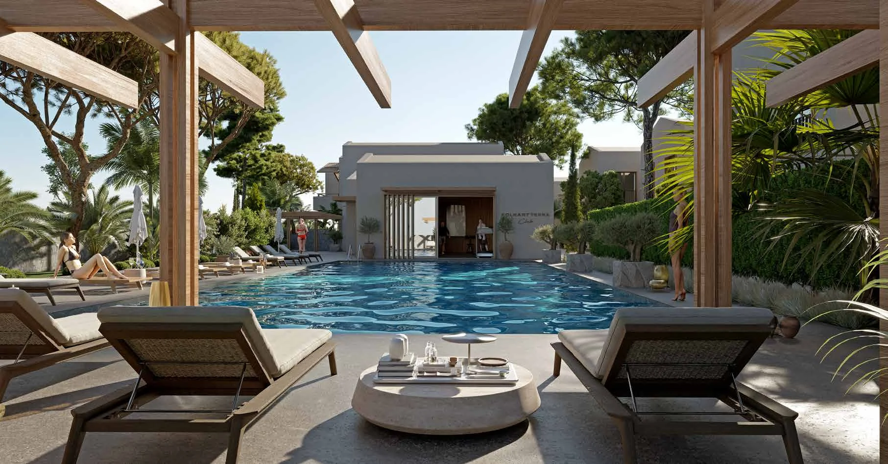 Gemeinschaftspool der Folkart Terra Residenzen